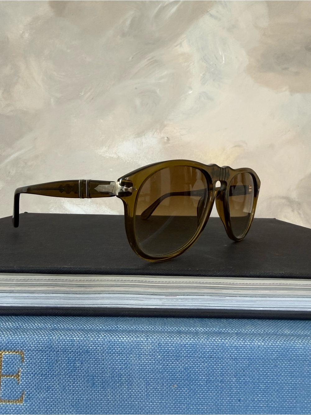 Persol Olive Aviator Sunglasses for Unisex
